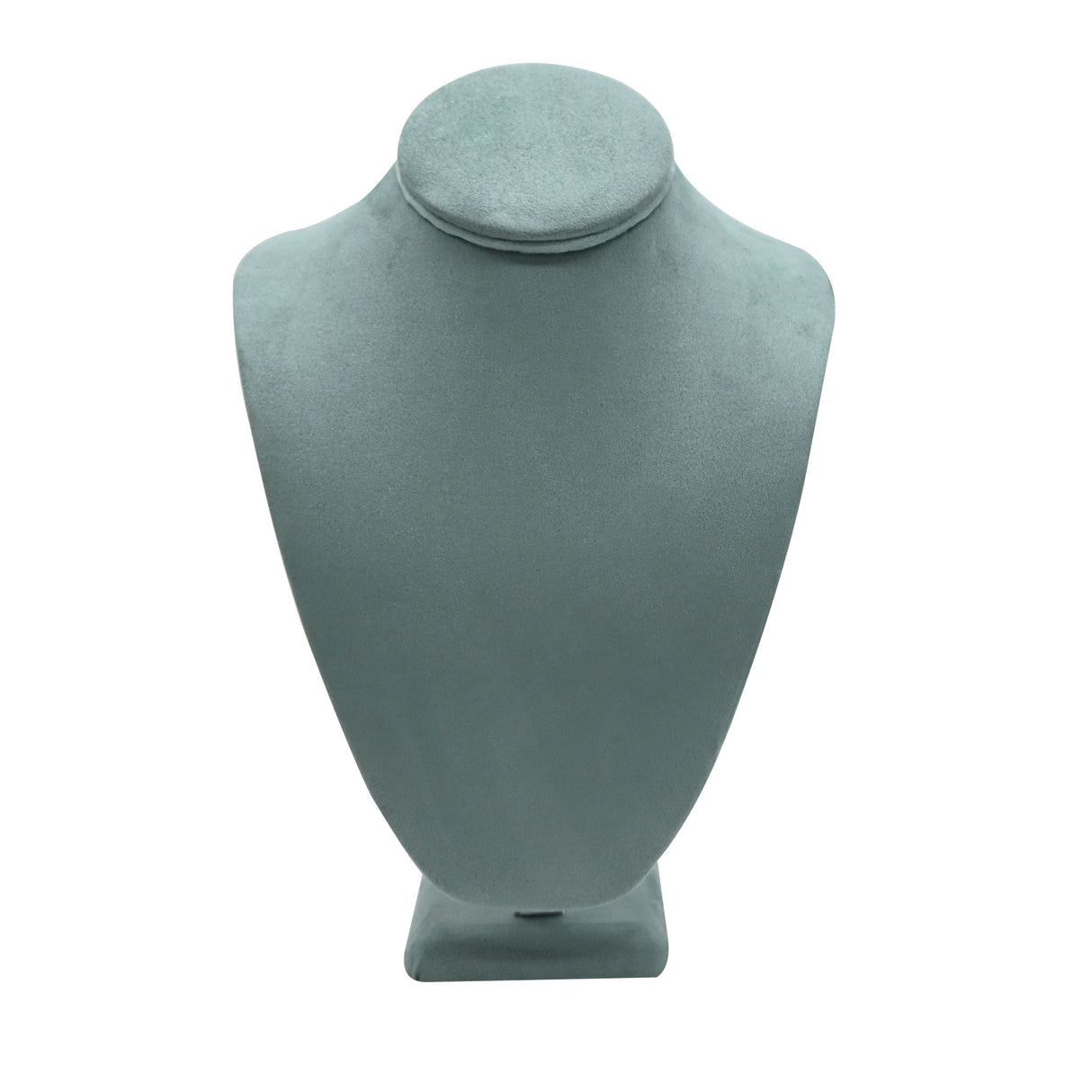 Blue Suede Jewelry Necklace Display Bust - 11" Tall