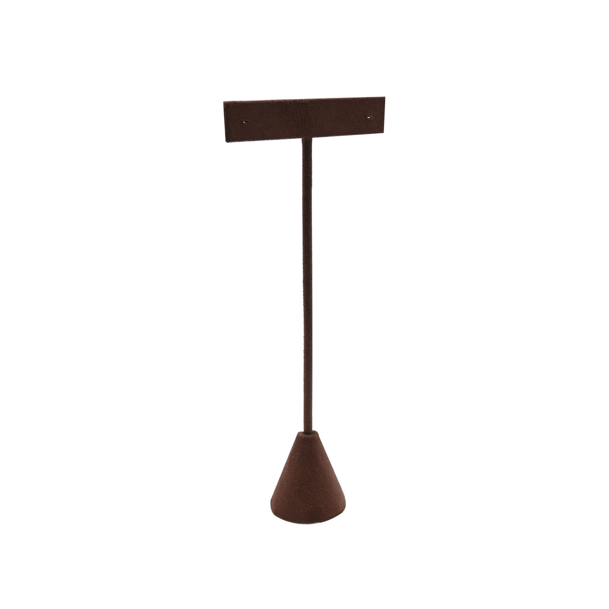Brown Suede Earring T-Stand Display - 5-3/4" Tall