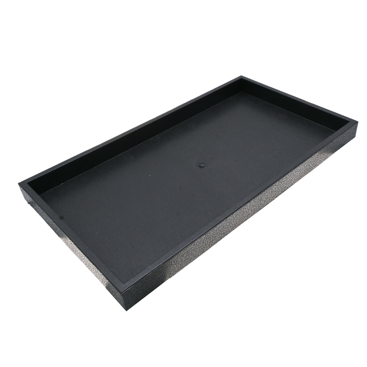 Black Plastic Stackable Full Size Jewelry Display Tray, 1" Tall