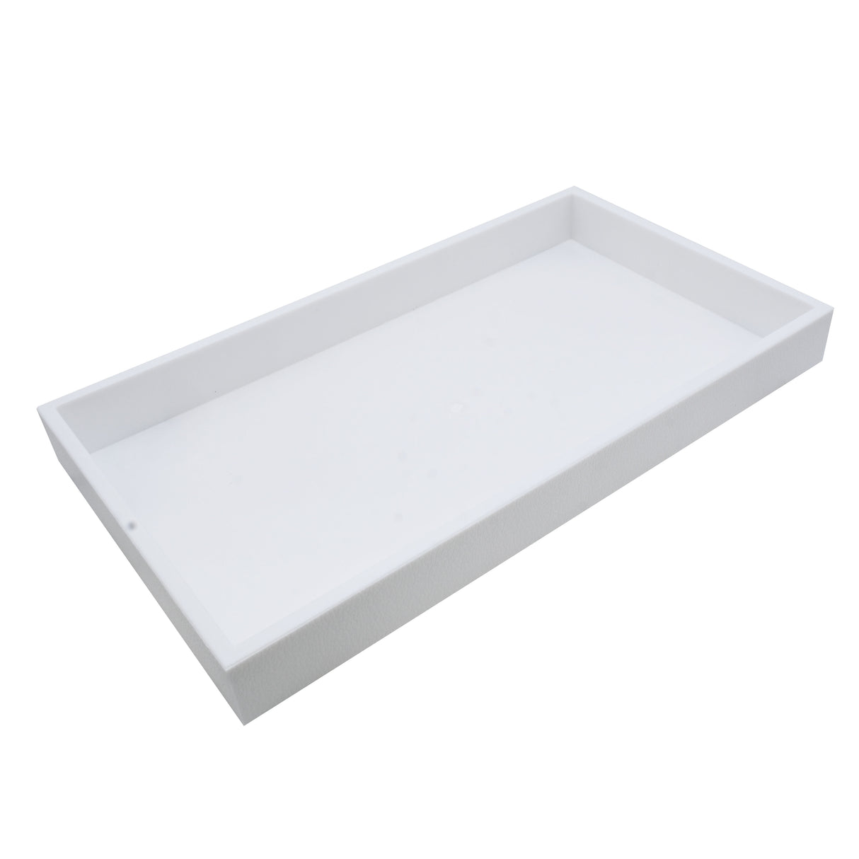 Stackable Jewelry Tray-White-Full Size-1-1/2"