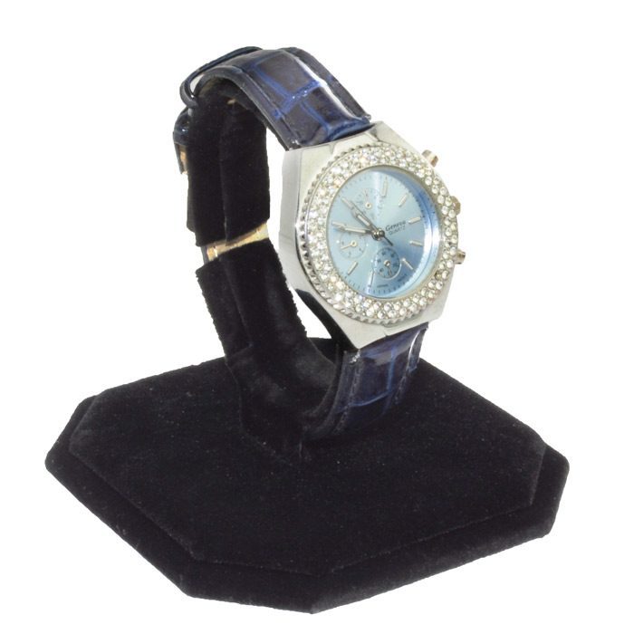 Black Velvet Watch Display Stand