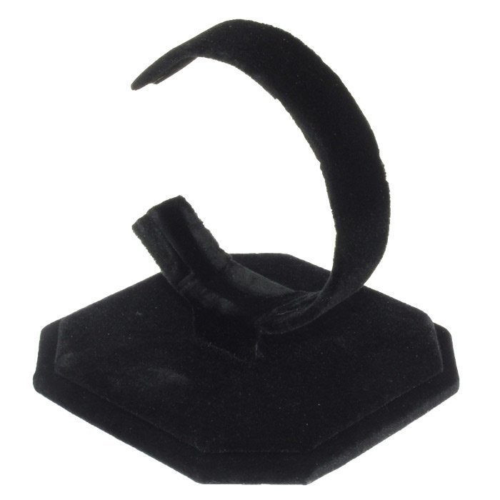 Black Velvet Watch Display Stand