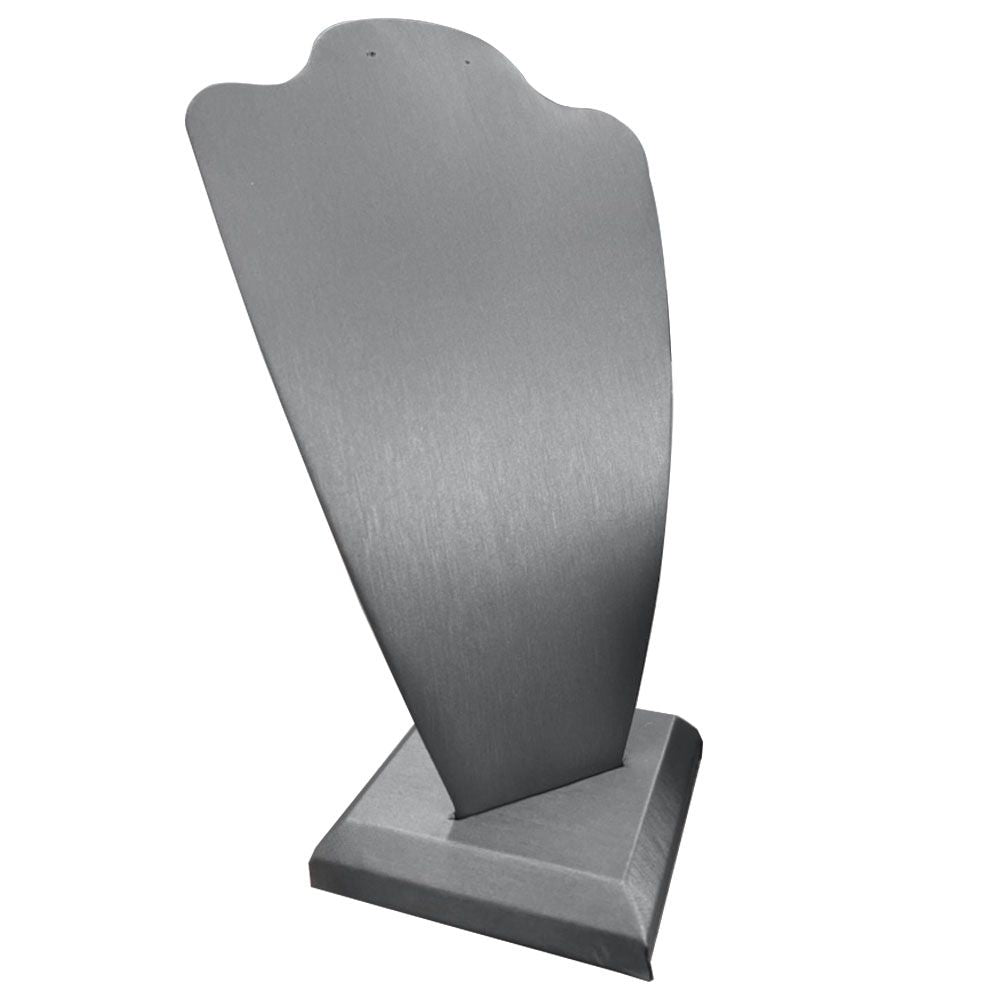 Steel Gray 2 Piece Jewelry Necklace or Chain Display