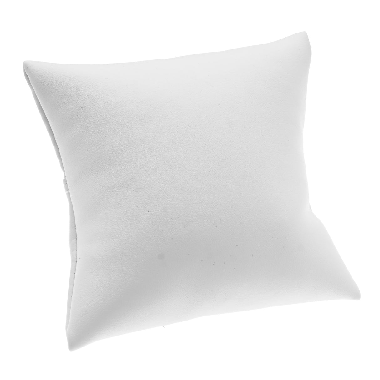 White Leatherette Jewelry Bracelet / Watch Pillow