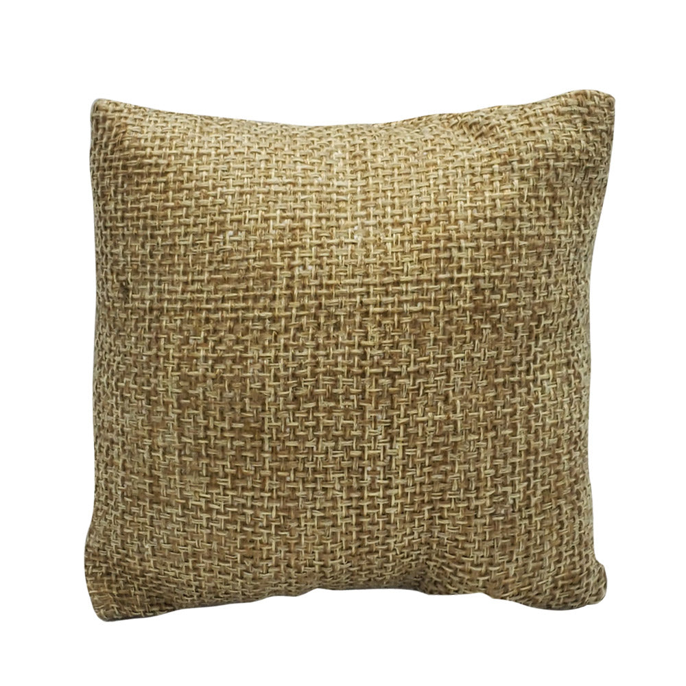 Burlap Natural Brown Jewelry Watch / Bracelet Pillow