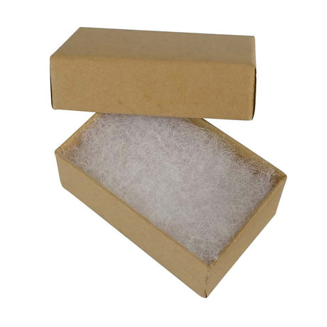 Premium Brown Kraft Paper Cotton Filled Jewelry Gift Boxes #11