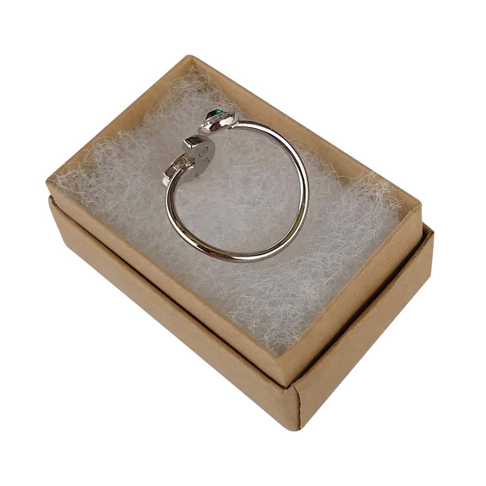 Premium Brown Kraft Paper Cotton Filled Jewelry Gift Boxes #11