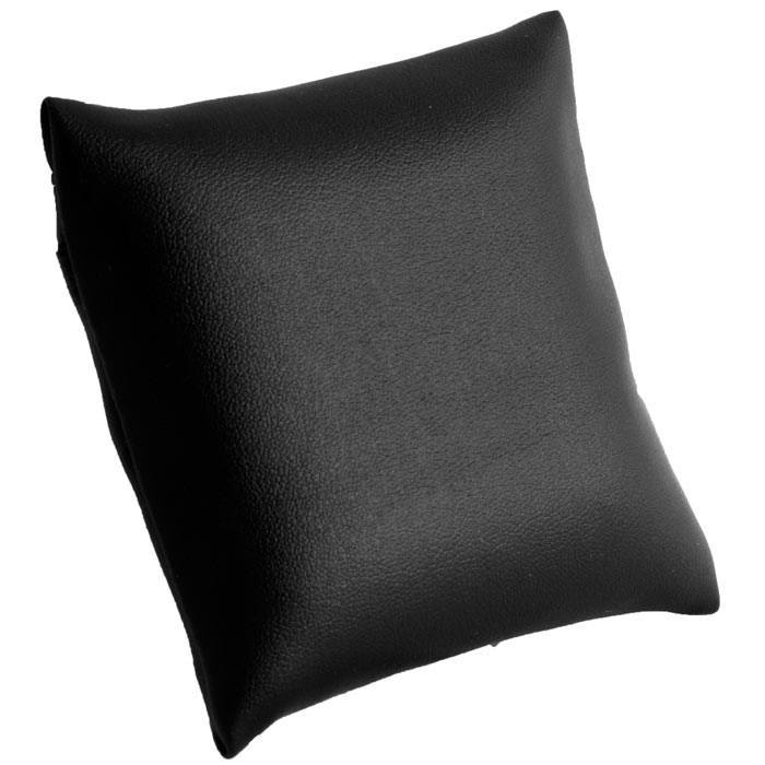 Black Leatherette Jewelry Bracelet / Watch Pillow