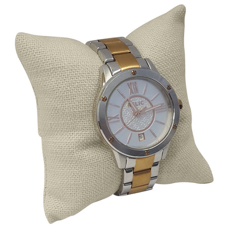 Tan Linen Jewelry Watch / Bracelet Pillow