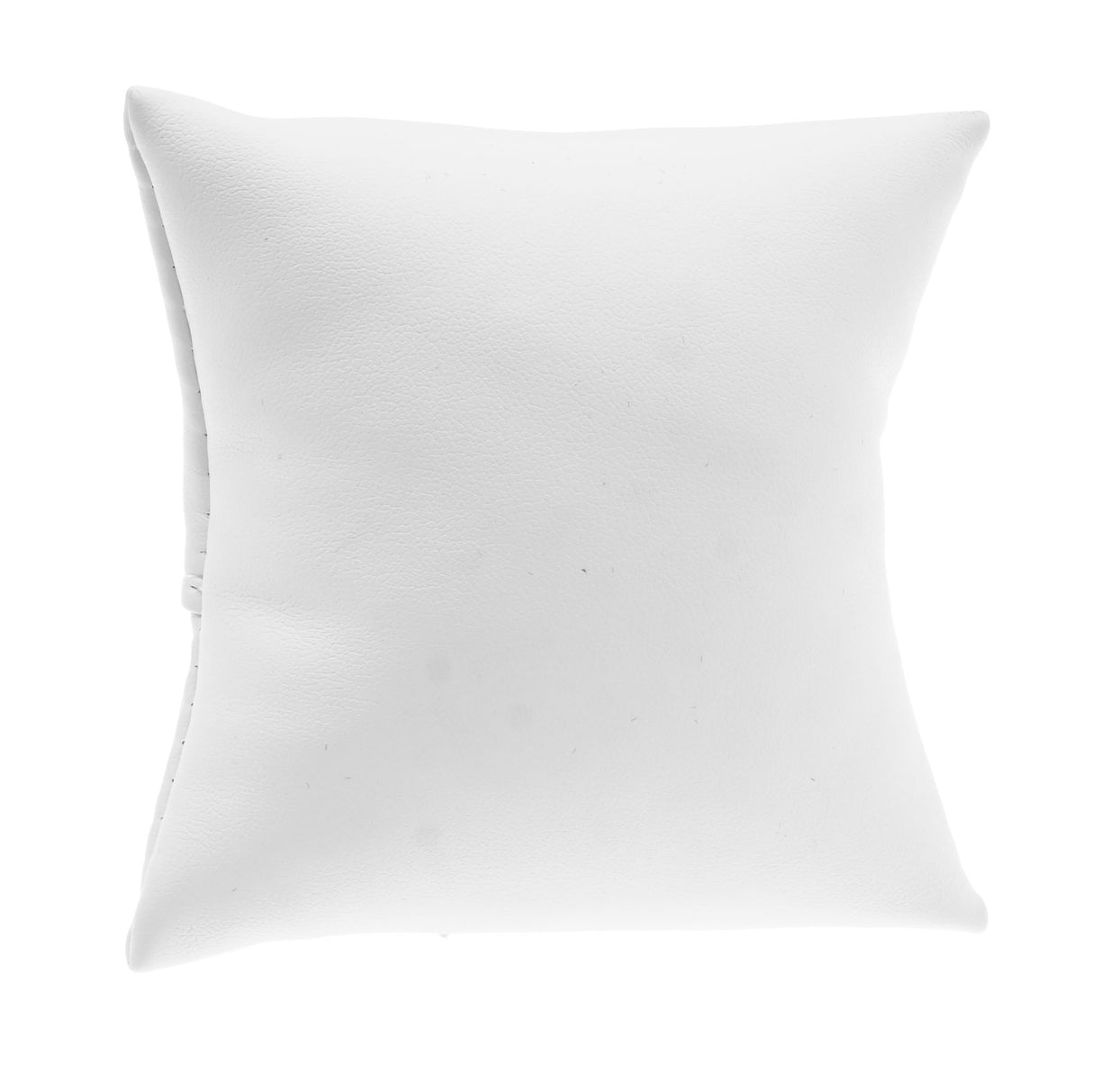 White Leatherette Jewelry Bracelet / Watch Pillow
