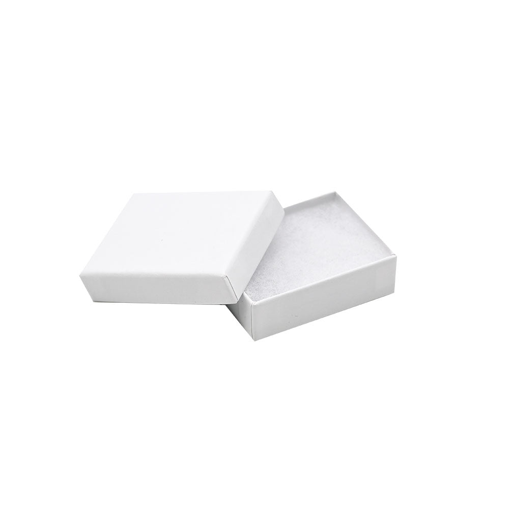 Flat White Cotton Filled Jewelry Gift Packaging Boxes #11