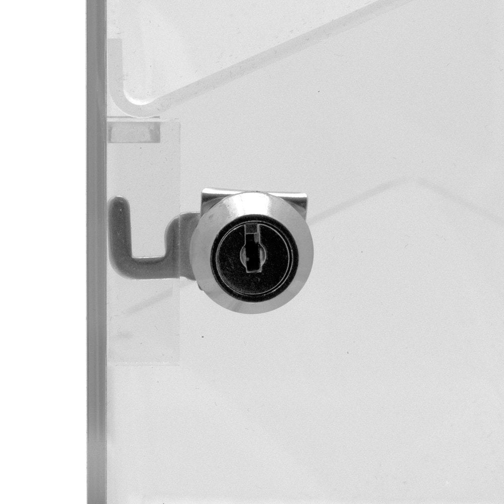 Rotating 4 Tier Clear Acrylic Display Showcase with lock