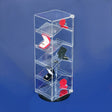Rotating clear acrylic locking display case