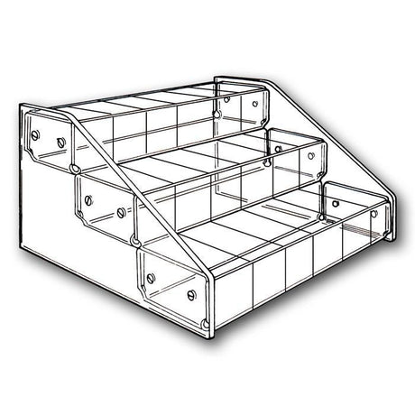 Clear Acrylic 18 Compartment 3 Tier Jewelry Bead Organizer