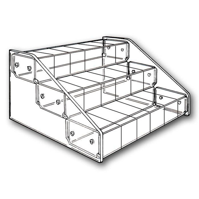 Clear Acrylic 18 Compartment 3 Tier Jewelry Bead Organizer