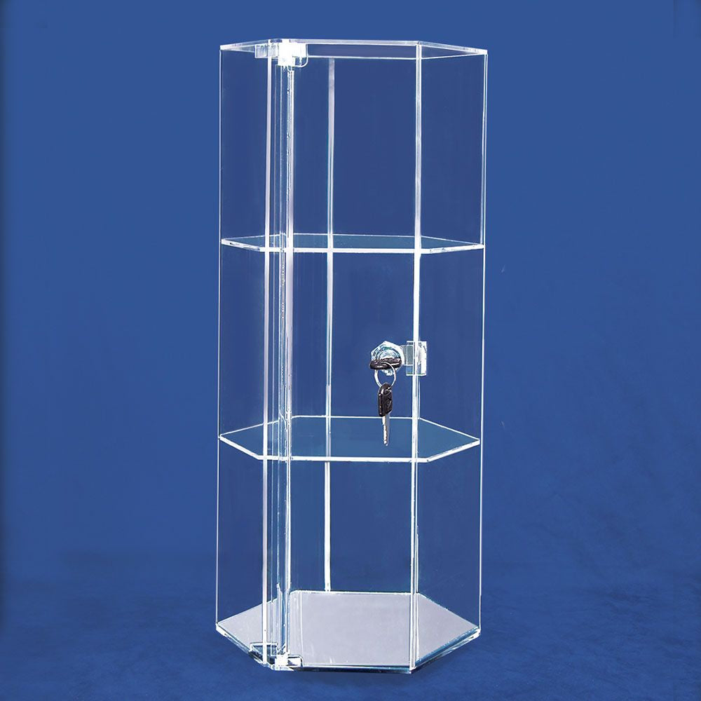 Clear Acrylic Rotating Display Case