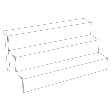 Clear Acrylic 3 Tier Riser Shelves Display Stand