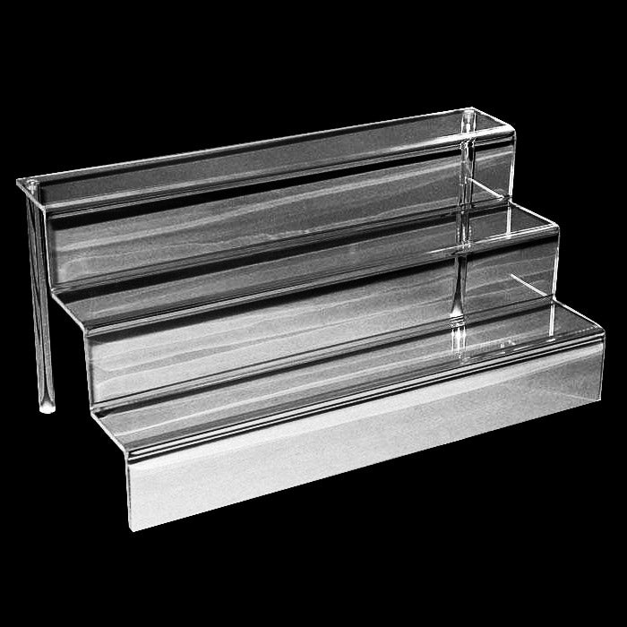 Clear Acrylic 3 Tier Riser Shelves Display Stand