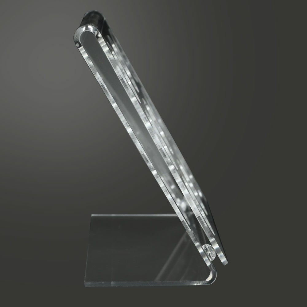 Clear Acrylic 9 Compartment Gemstone Jar Holder Easel - Jars Diameter 1-3/8"