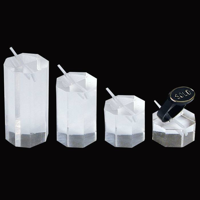 Clear Acrylic 4 Piece Ring Display Set