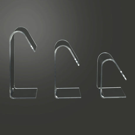 3 Piece Clear Acrylic Jewelry Earring Display