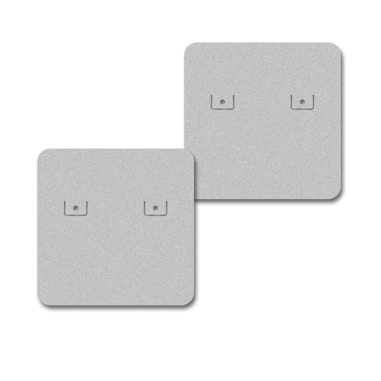 Matte Grey Earring Card 1-1/2" x 1-1/2"