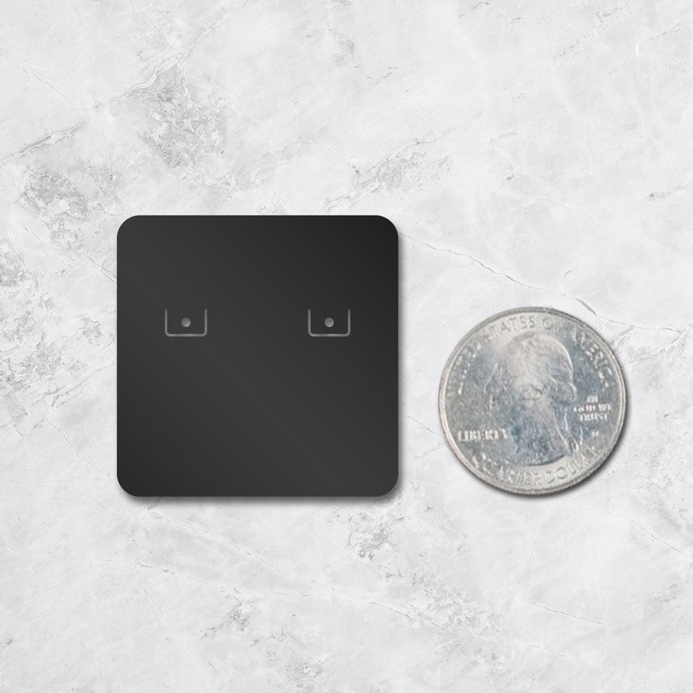 Black Earring Card 1-1/2" x 1-1/2"