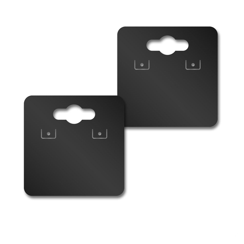 Black Earring Card With Keyhole 1-1/2" x 1-1/2"