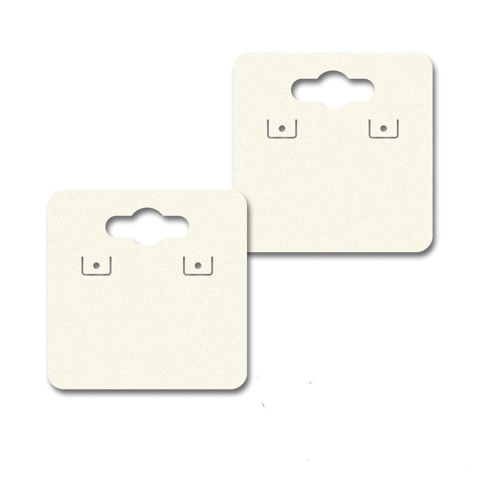 Hanging Ivory Earring Card 1-1/2" x 1-1/2"