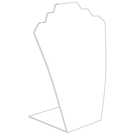 Frosted Acrylic Jewelry Necklace or Chain Display Stand