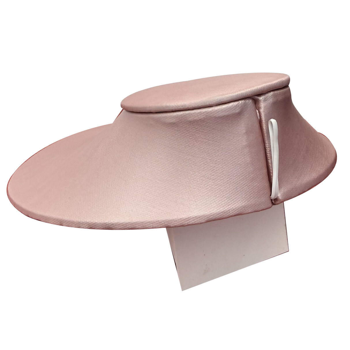 Pink Champagne Leatherette Necklace Display Stand - Low Profile 3.5" Tall