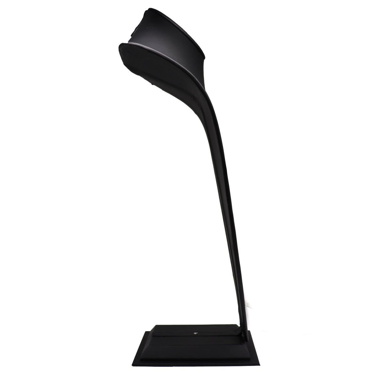 Black Leatherette Jewelry Necklace Display Stand, 22" Tall