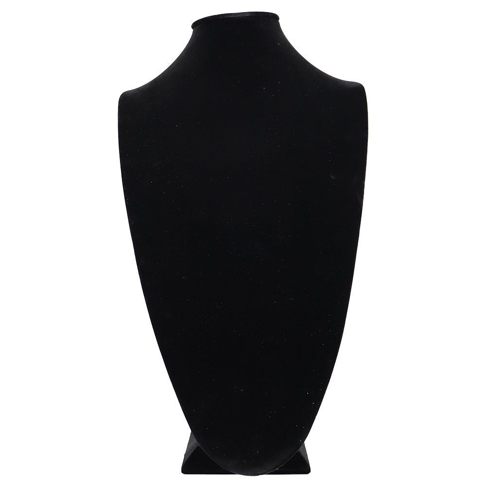 Black Velvet Jewelry Necklace Display Stand 18" Tall