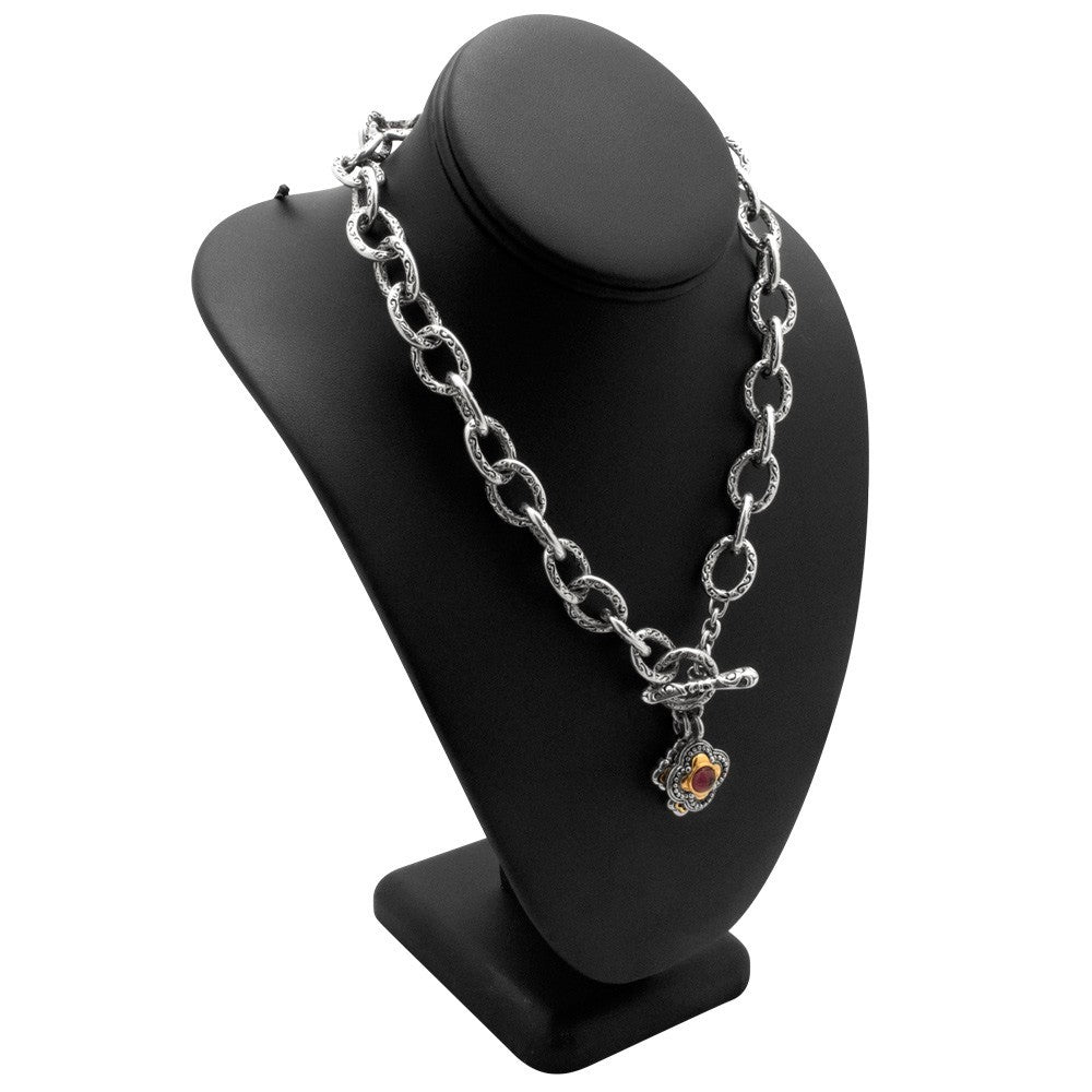 Black Leatherette Jewelry Necklace Bust, 11" Tall