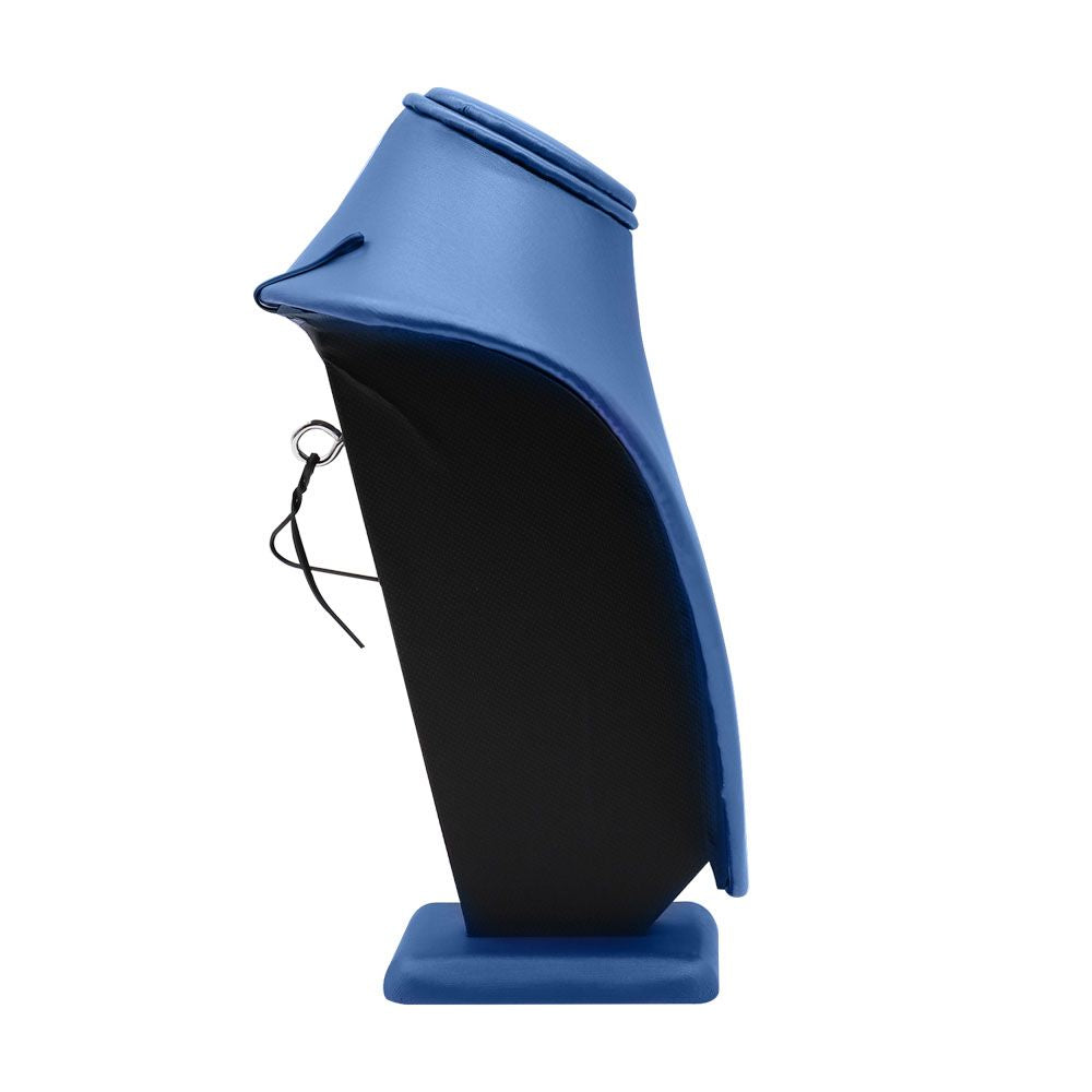 Blue Leatherette Jewelry Necklace Display Bust, 7-1/2" Tall