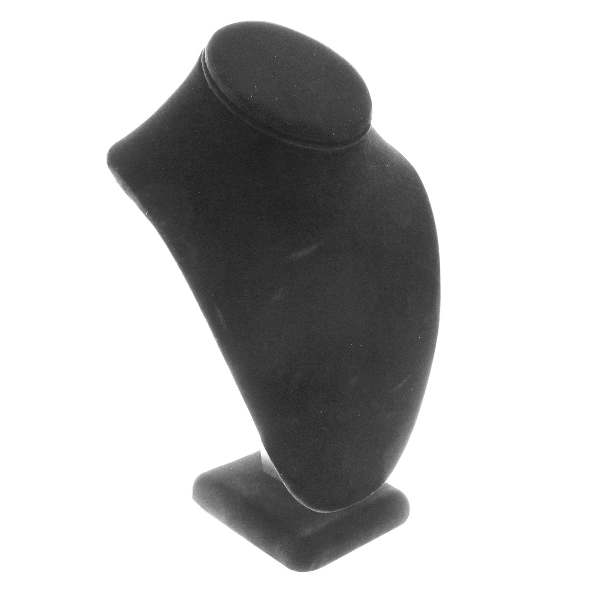 Black Velvet Necklace Bust Display, 10" Tall