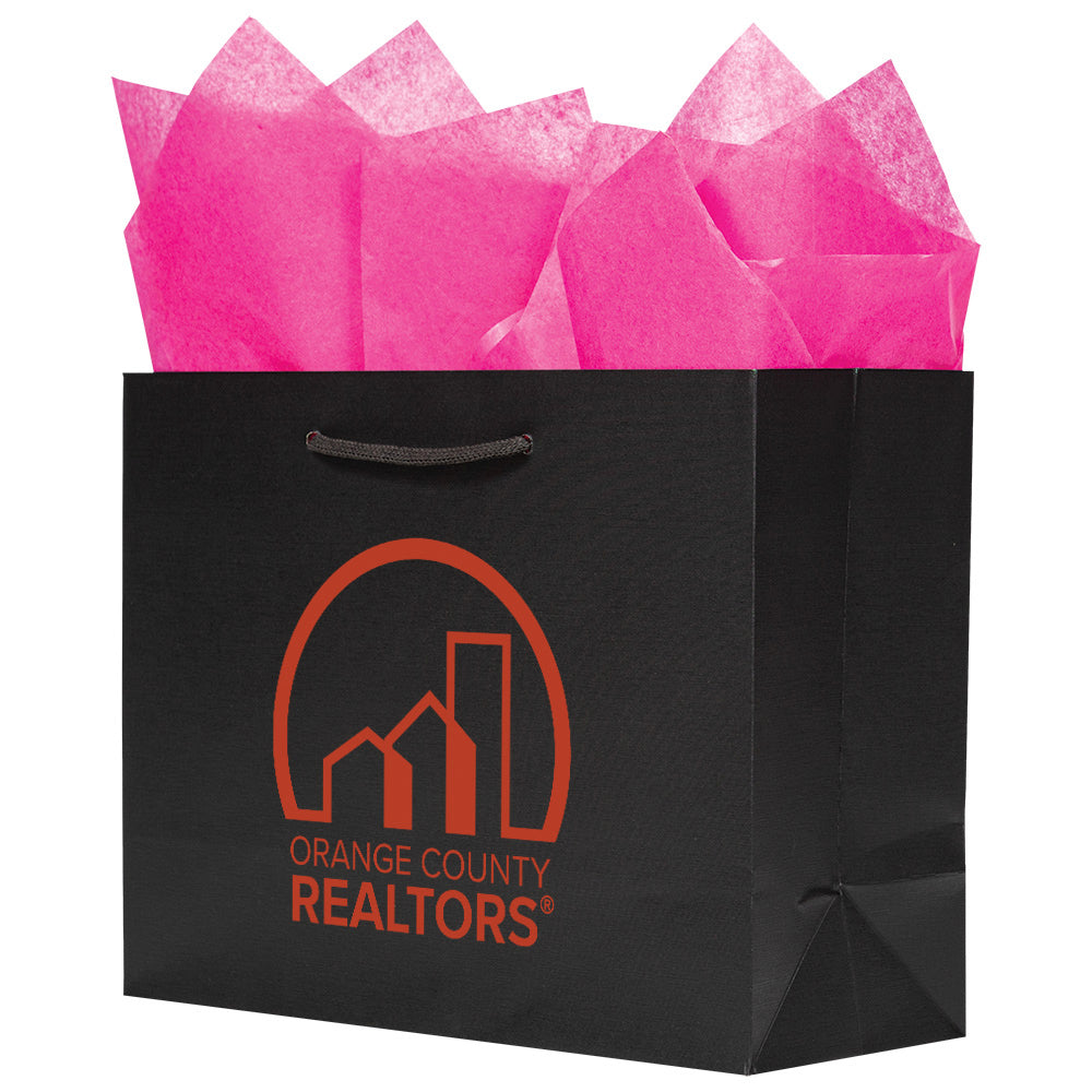 Premium Black Paper Eurototes - Medium 13"x5"x10"