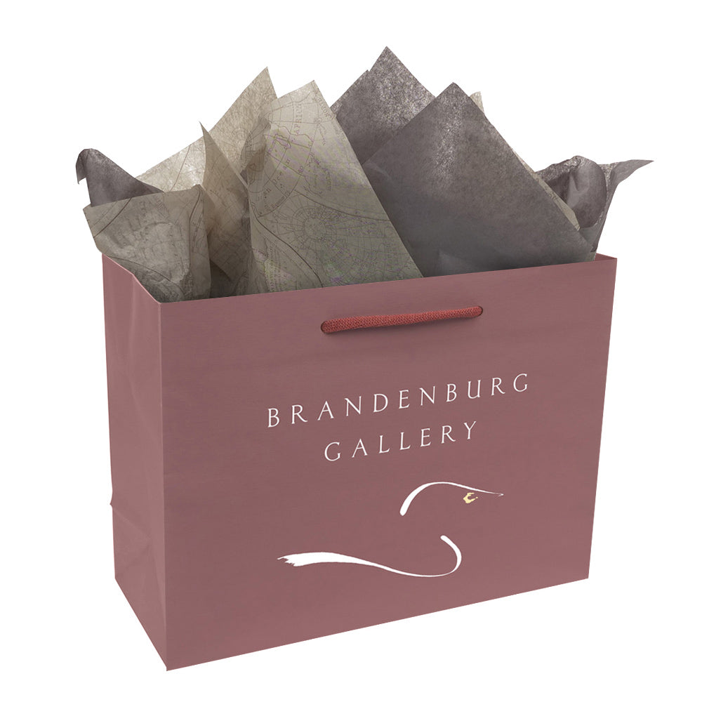 Premium Burgundy Paper Eurototes -Medium 13"x5"x10"