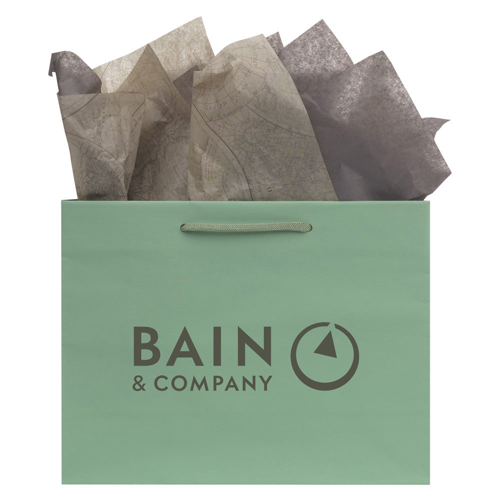 Premium Green Paper Eurototes - Medium 13"x5"x10"