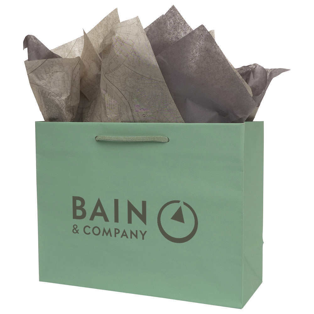 Premium Green Paper Eurototes - Medium 13"x5"x10"