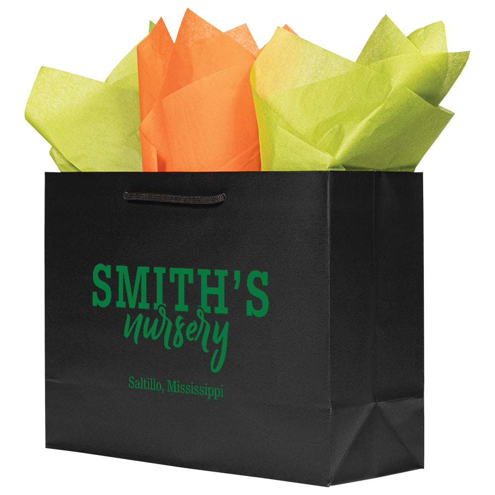 Premium Black Paper Eurototes -Vogue 16"x6"x12"