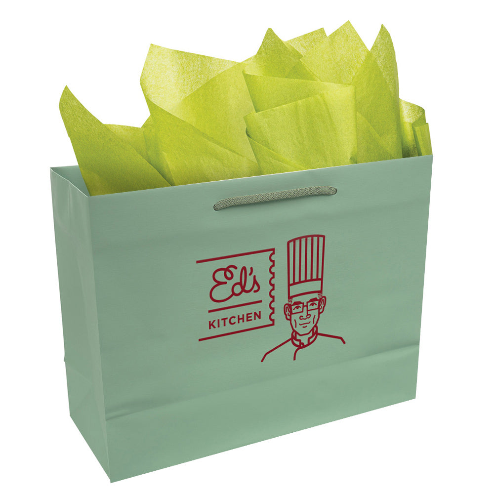 Premium Green Paper Eurototes -Vogue 16"x6"x12"