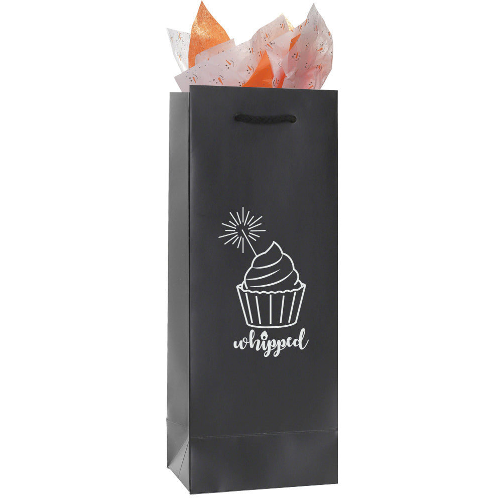 Premium Matte Black Laminate Paper Eurototes - Wine 5"x 3.5"x13"