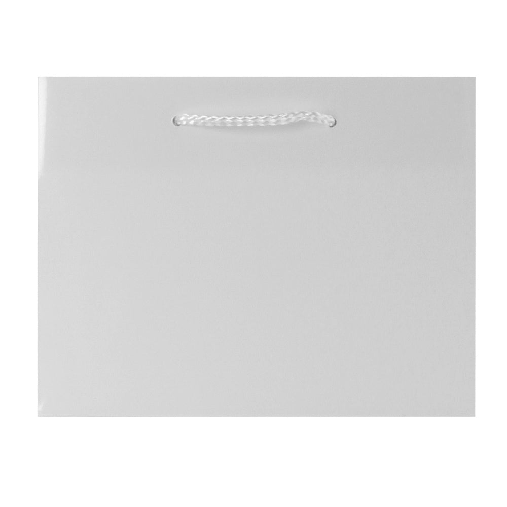 Premium Matte White Paper Eurototes - 9" x 3.5" x 7"
