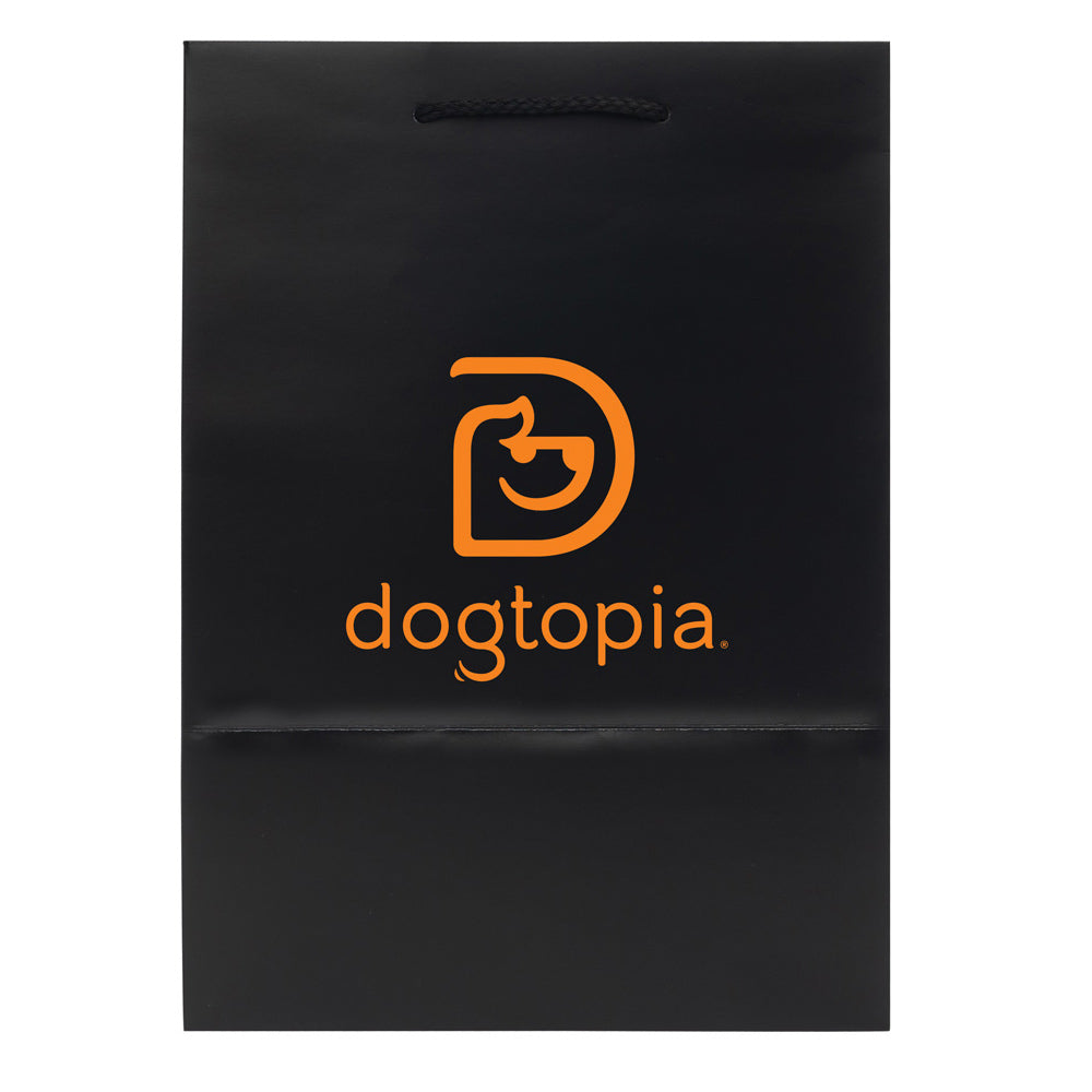 Premium Matte Black Laminate Eurotote Shopping Bags - 10" x 8" x 14"