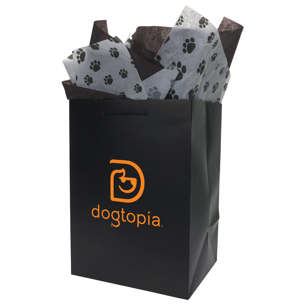 Premium Matte Black Laminate Eurotote Shopping Bags - 10" x 8" x 14"