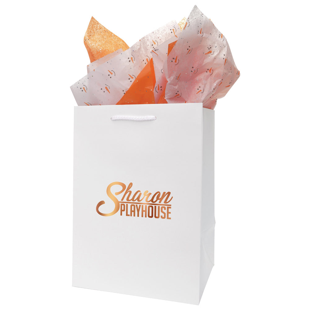 Premium Matte White Paper Eurototes - 10" x 8" x 14"