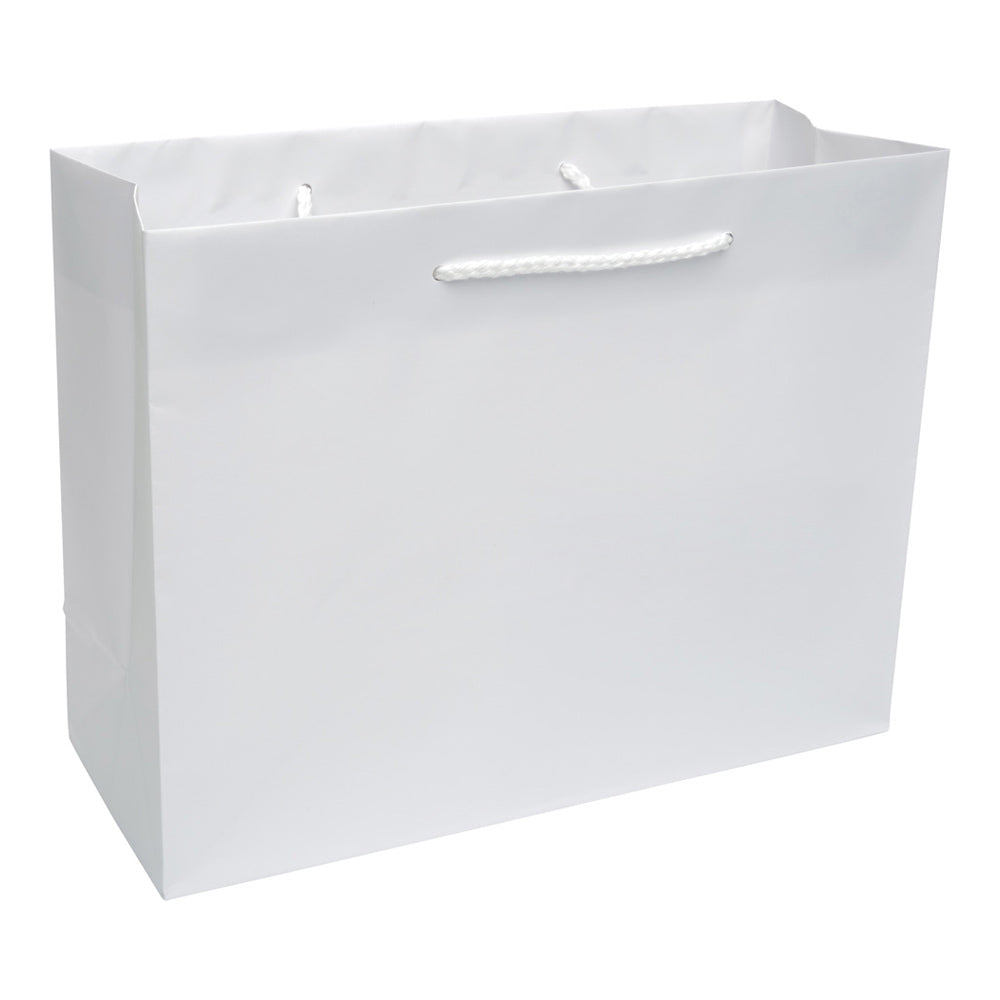 Premium Matte White Paper Eurototes - Medium 13"x5"x10"