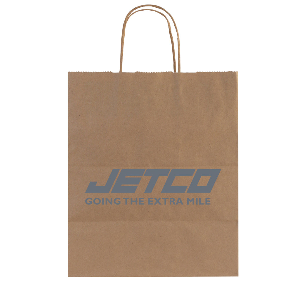 Custom Printed Brown Kraft Paper Bags with Handles