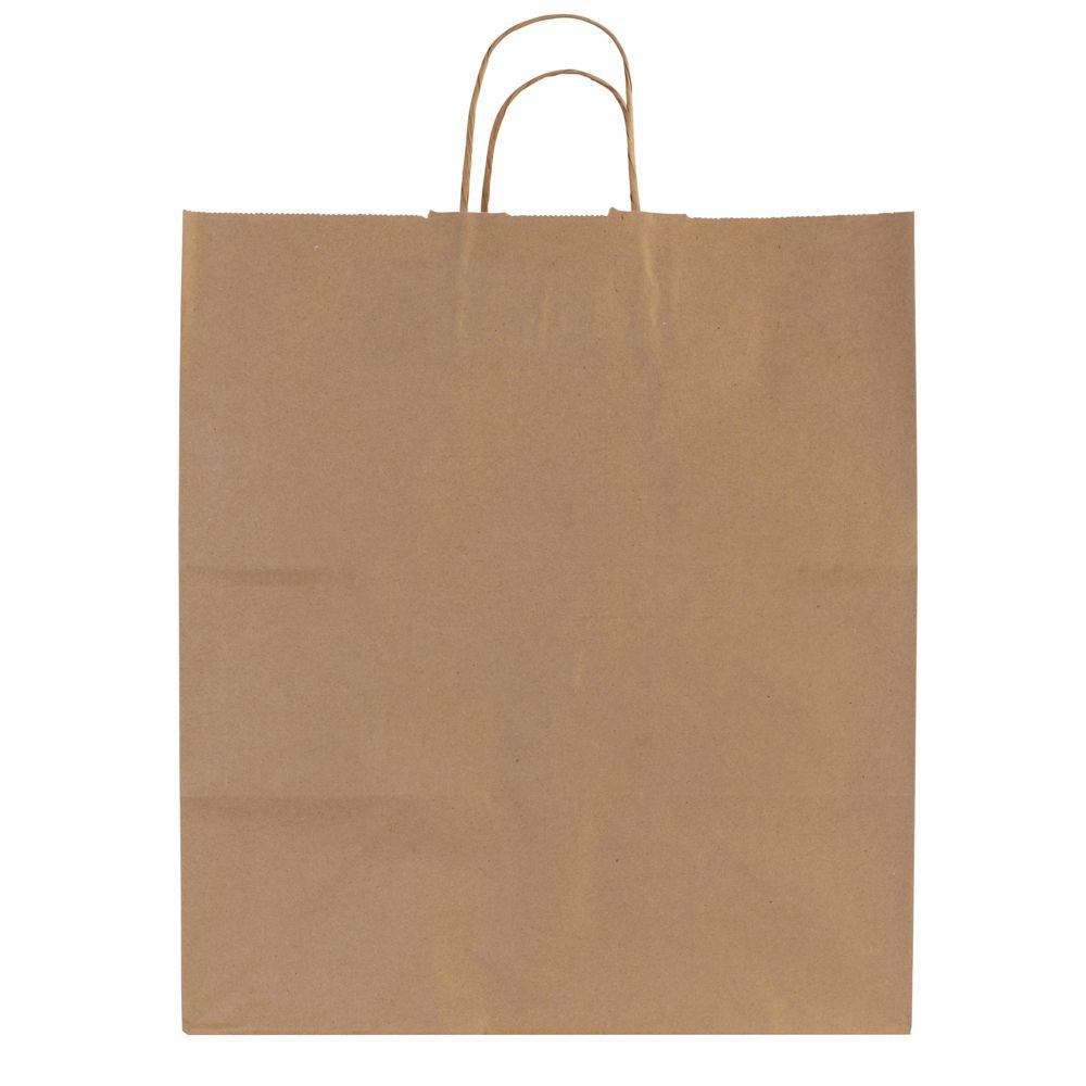Large Brown Kraft Paper Shopping Bags with Handles